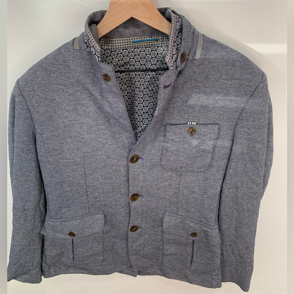 Ted Baker Gray Lightweight Jacket size 3 which is a 38US men